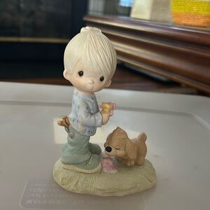 Johnathan David collectors piece  boy with dog with ice cream cone